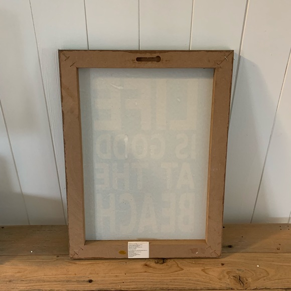 Canvas Beach Indoor Sign Coastal Boho Hanging Wall Art Décor - Picture 2 of 2